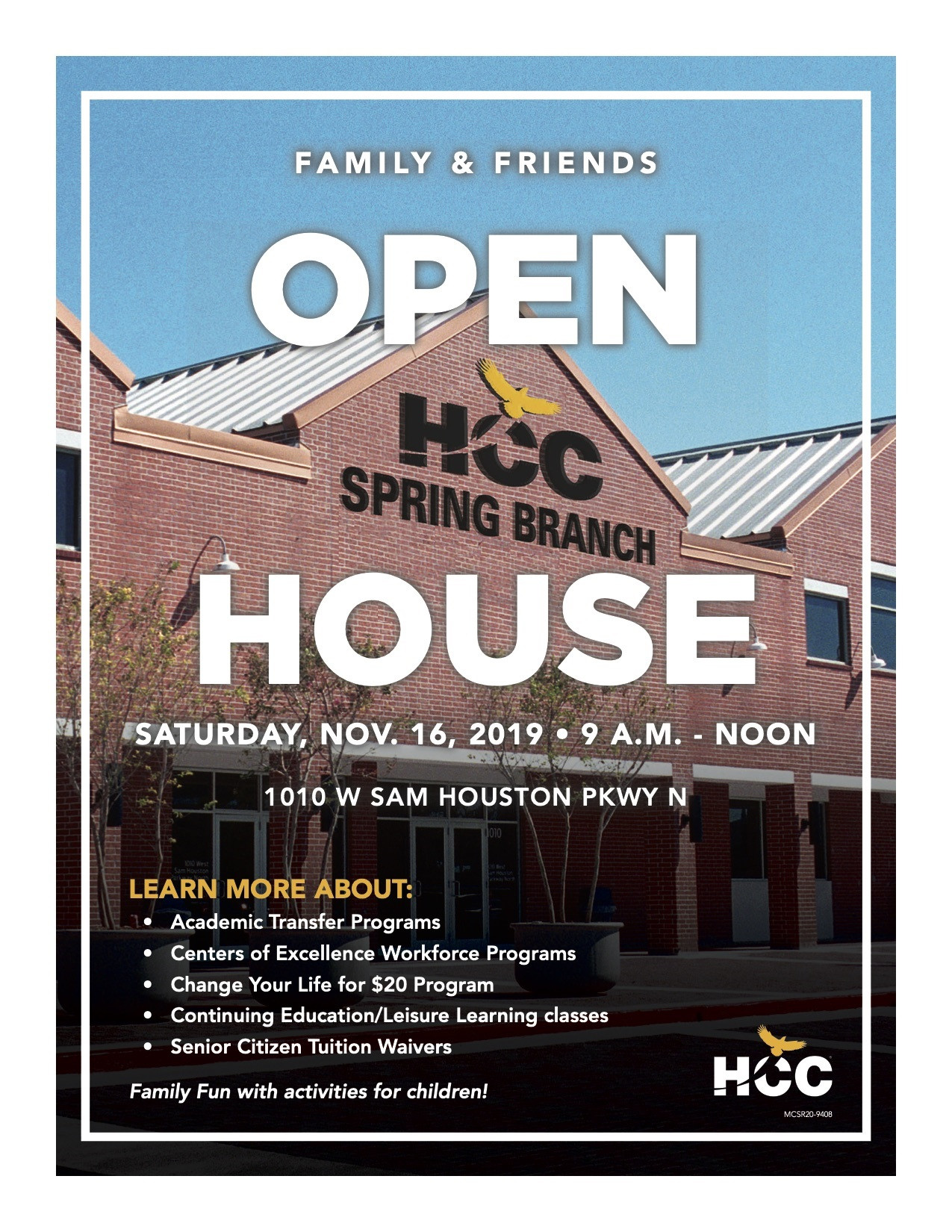 HCC Spring Branch Open House Manuela Izaguirre