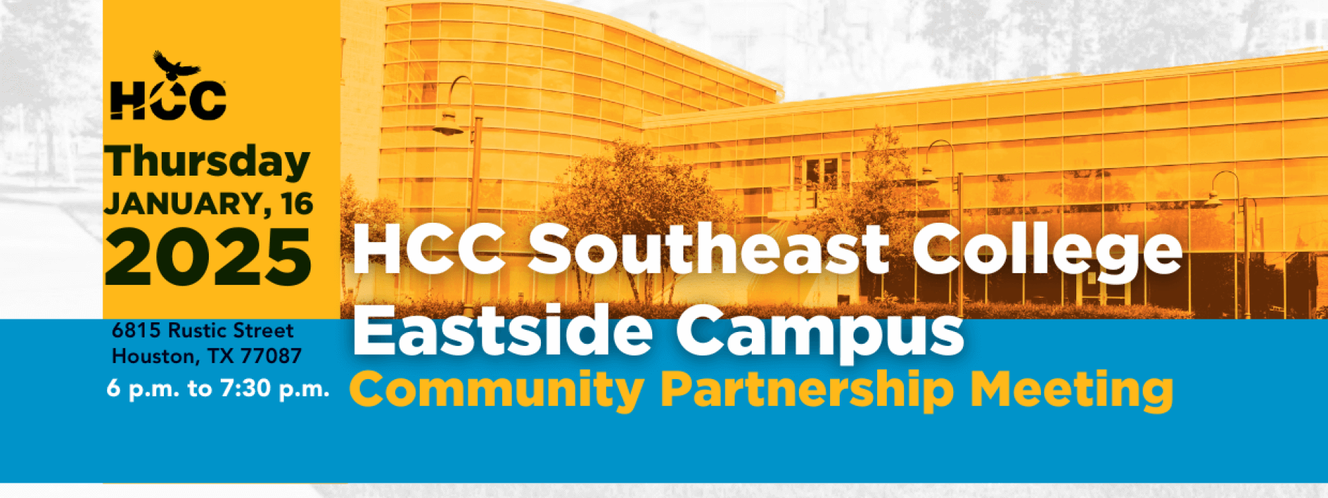 HCC Southeast Eastside Campus - Community Partnership Meeting cover image
