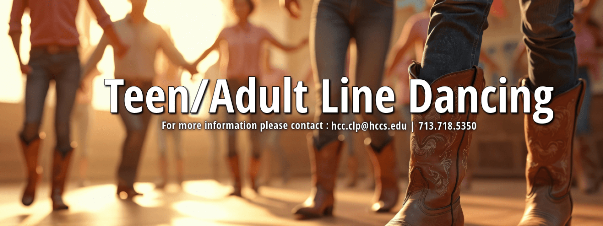Teen/Adult Line Dancing Workshop (Spring Branch Campus) cover image