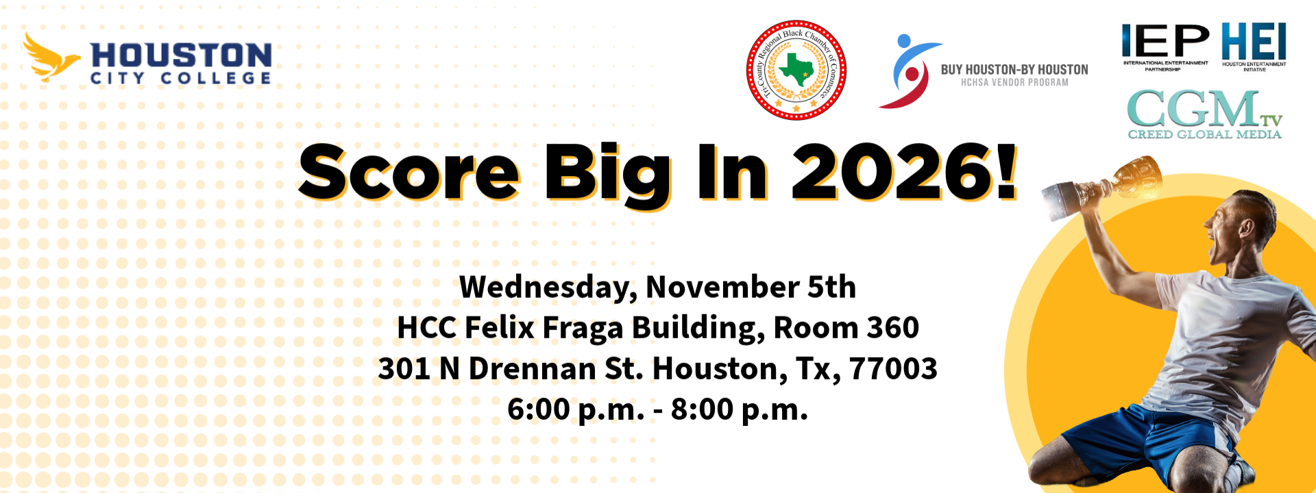 Score Big During The World Cup! - Harris County Sports Authority - Small Business Workshop Series