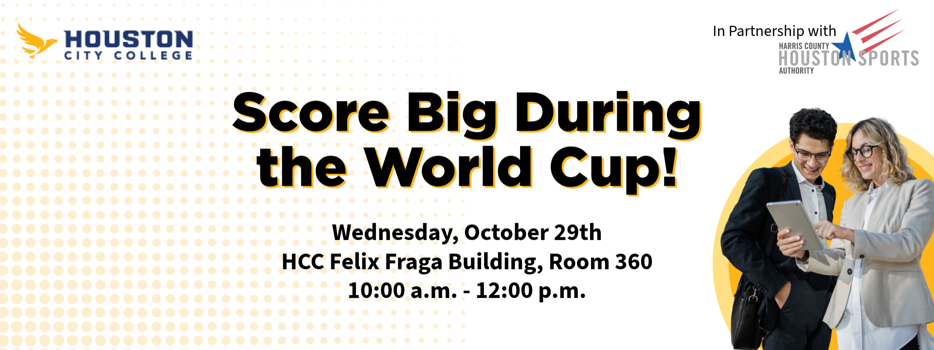 Score Big During The World Cup! - Harris County Sports Authority - Small Business Workshop Series cover image