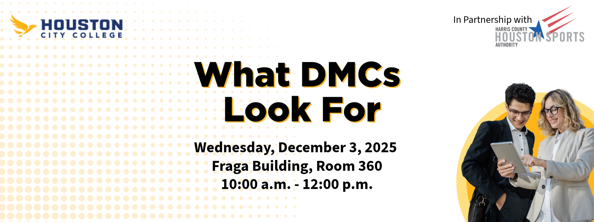 What DMCs Look For - Harris County Sports Authority - Small Business Workshop Series