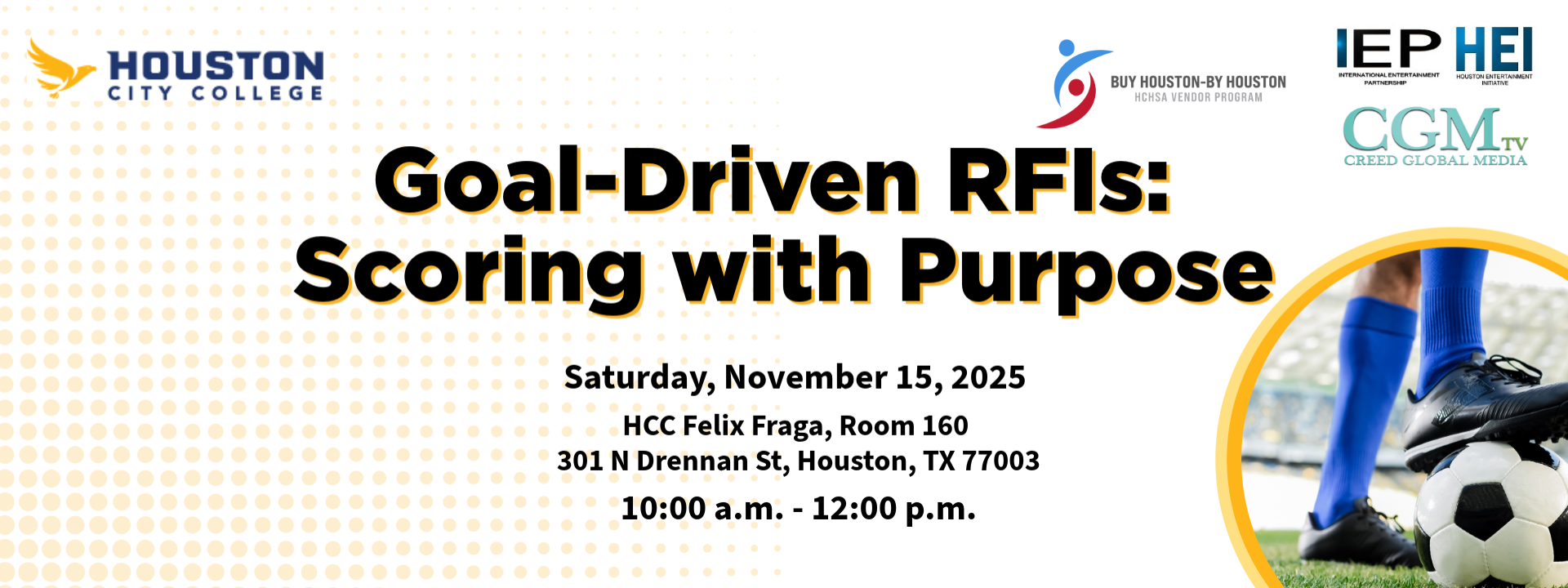 RFI & Proposal Workshop - Harris County Sports Authority - Small Business Workshop Series