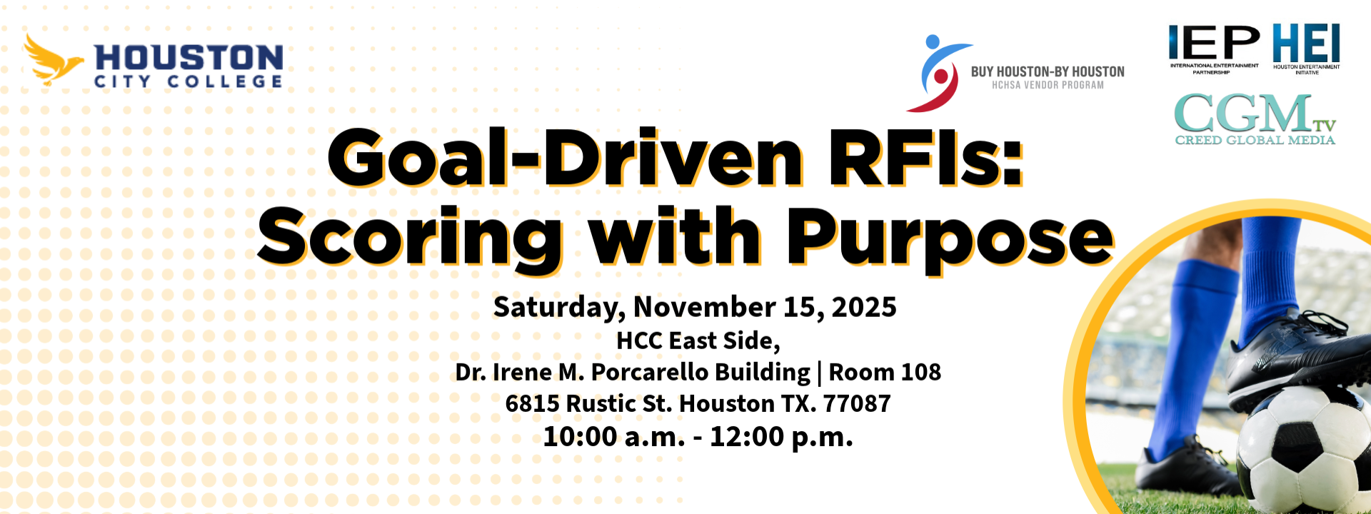 RFI & Proposal Workshop - Harris County Sports Authority - Small Business Workshop Series