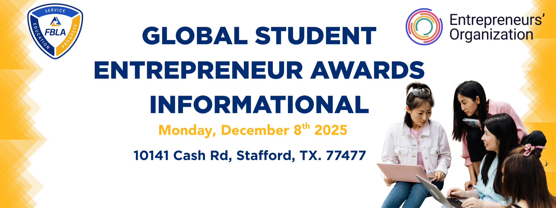 FBLA & EO Houston: Global Student Entrepreneur Awards (GSEA) Informational Session cover image